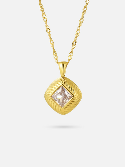 SERENA GOLD Crystal Necklace