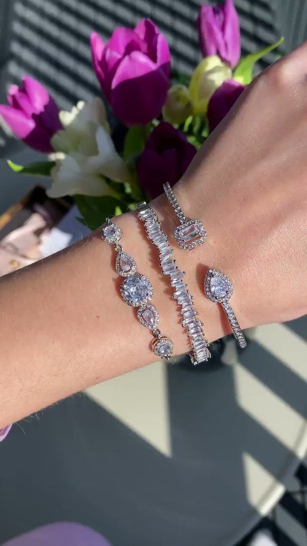 Spring flowers, cool silver