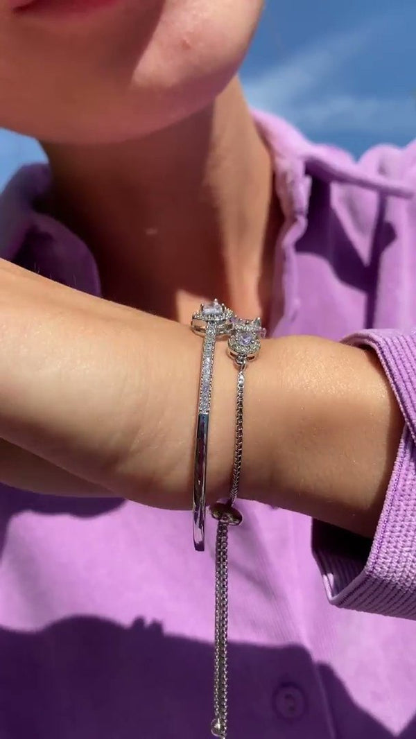 Lilac and silver