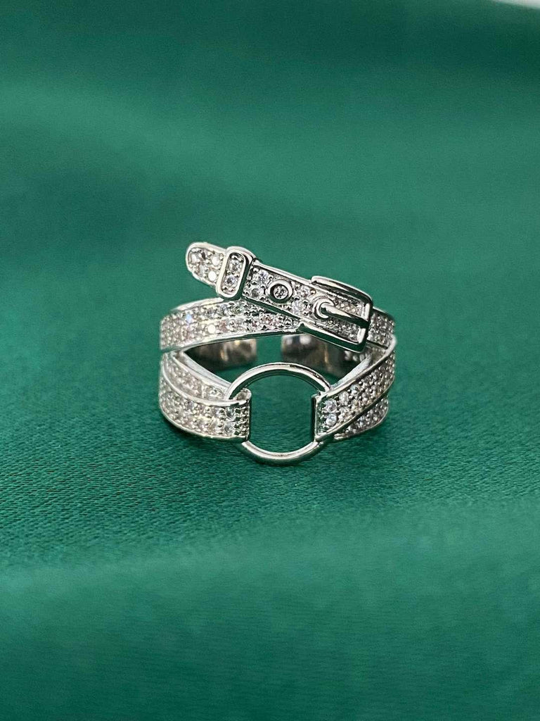 ABBY Belt Shape Band Ring - Saint Luca Jewelry