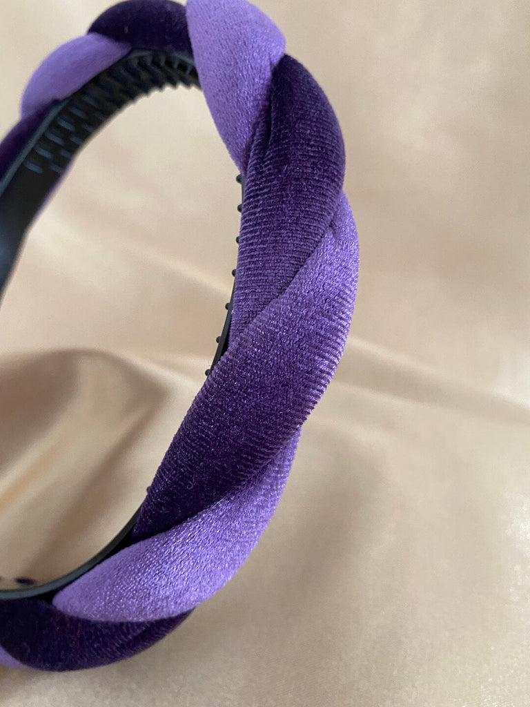 BLANCHE VIOLET Velvet Braided Headband - Saint Luca Jewelry