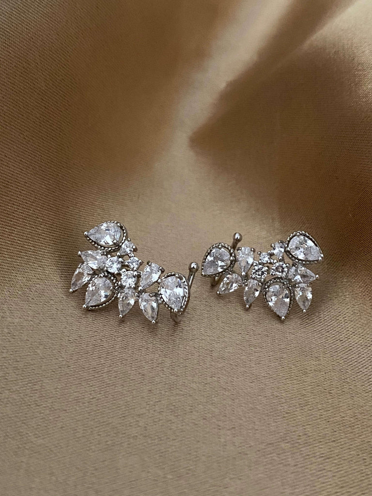 NELLY Silver Stud Earrings - Saint Luca Jewelry