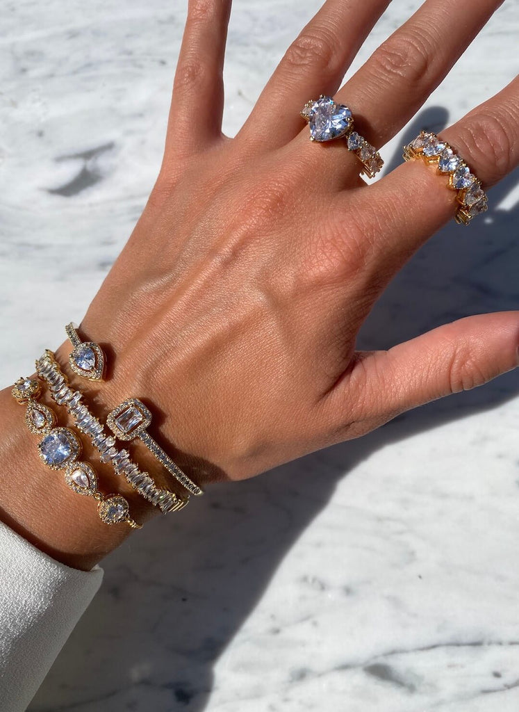 AMORE DIAMANTE Gold Rings Set - Saint Luca Jewelry