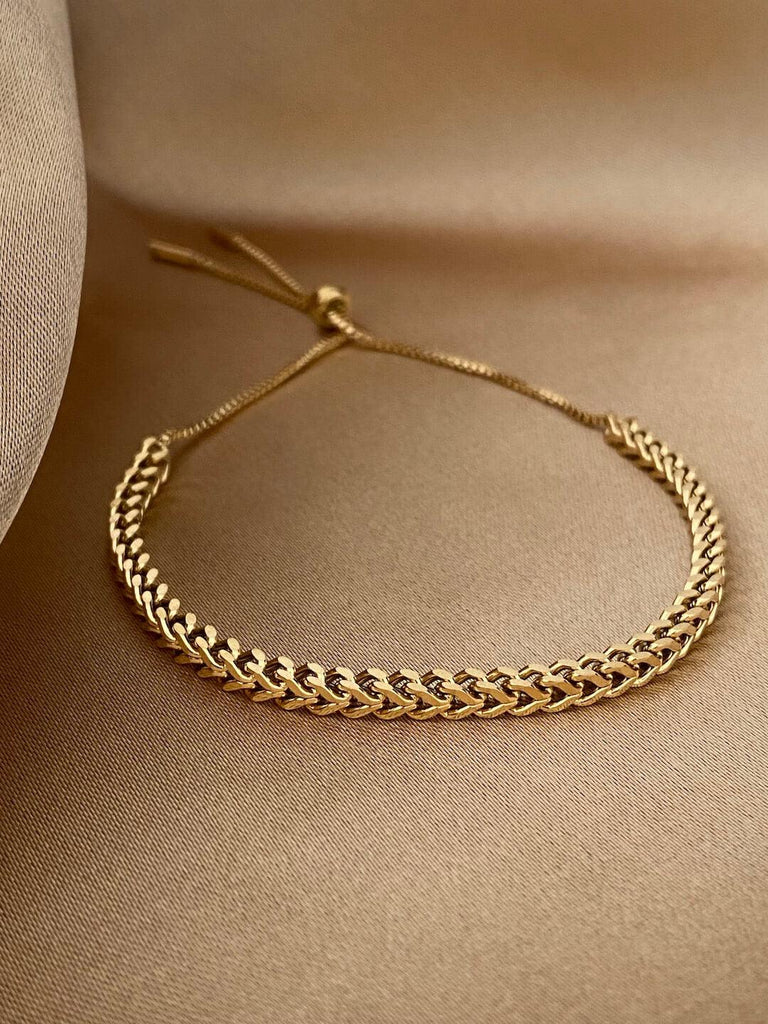 IDYLLIC de ENCHAIN Gold Chain Adjustable Bracelet - Saint Luca Jewelry