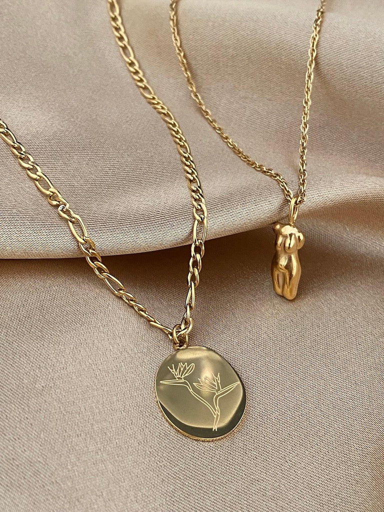 FANTASY de ESSENTIAL Gold Flower Charm Necklace - Saint Luca Jewelry