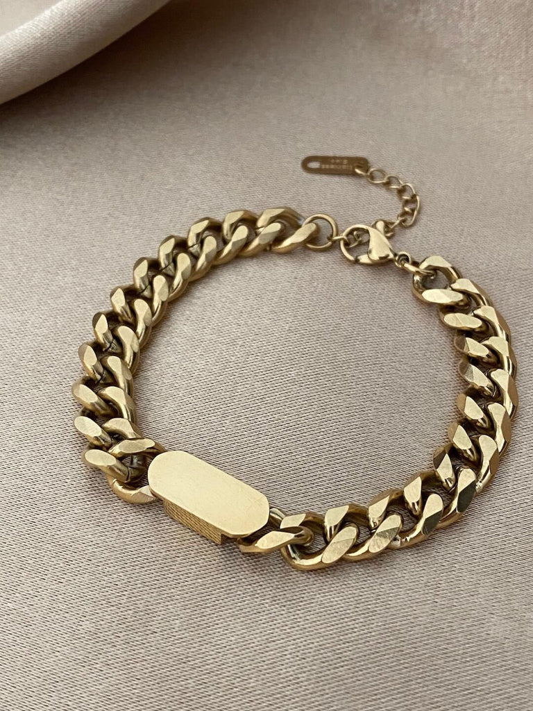 ADIRA NUOVO de ROMA Chunky Gold Chain Bracelet - Saint Luca Jewelry