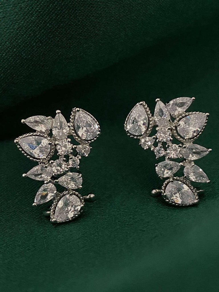 NELLY Silver Stud Earrings - Saint Luca Jewelry
