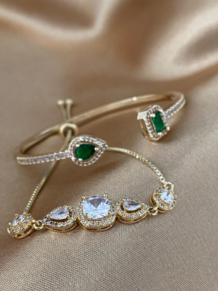 AGNES MADONNA EMERALD LIMITED LUXE GOLD SET - Saint Luca Jewelry