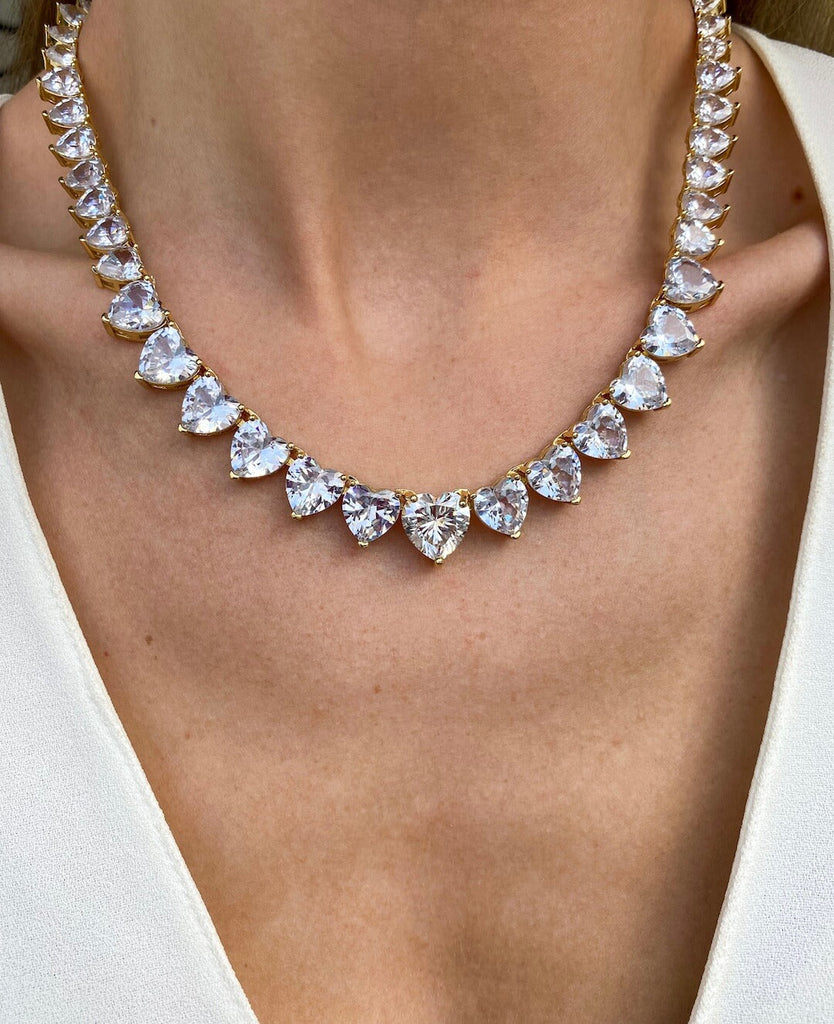 LE COUP DE FOUDRE Crystal Necklace - Saint Luca Jewelry