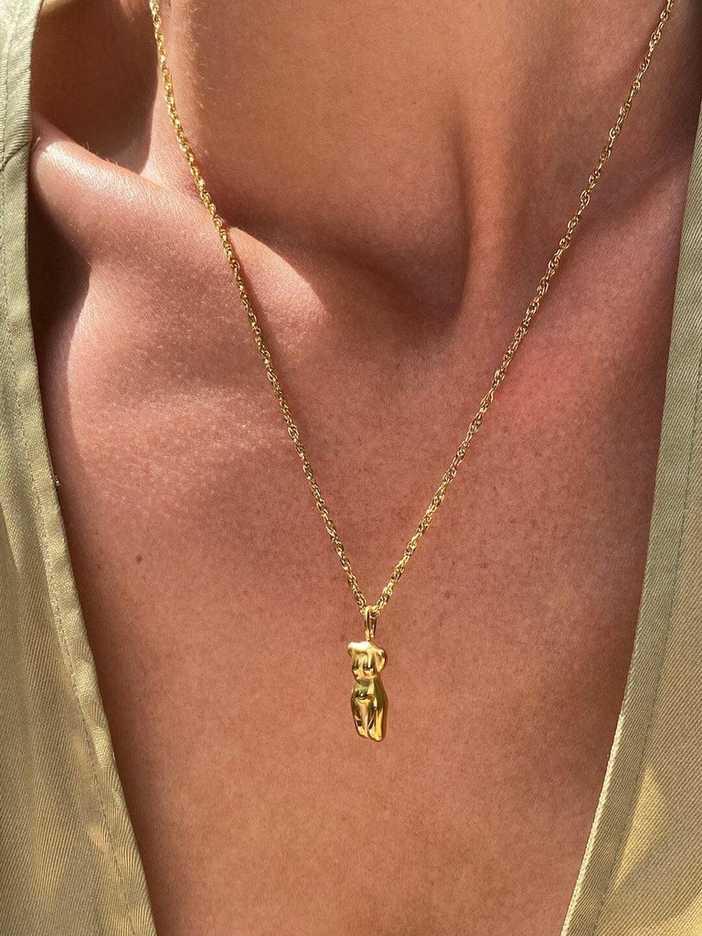 BELMONTE de ESSENTIAL Gold Body Charm Necklace - Saint Luca Jewelry