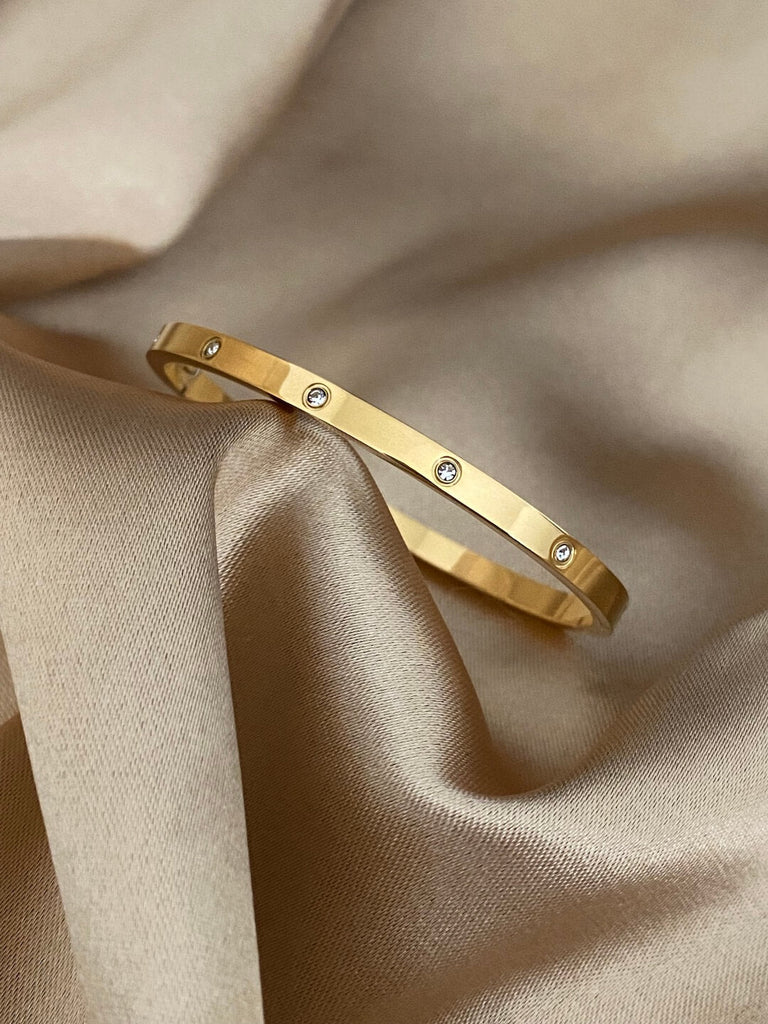 LA CHASSE LUXE GOLD TRIPLE BRACELETS SET - Saint Luca Jewelry