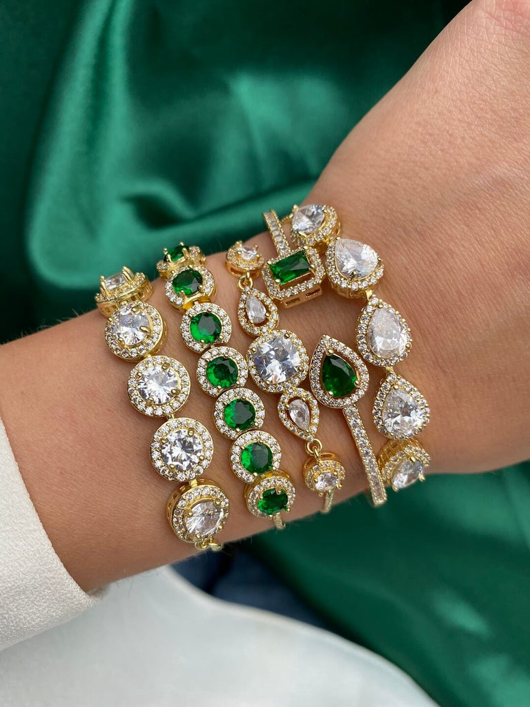 AGNES MADONNA EMERALD LIMITED LUXE GOLD SET - Saint Luca Jewelry