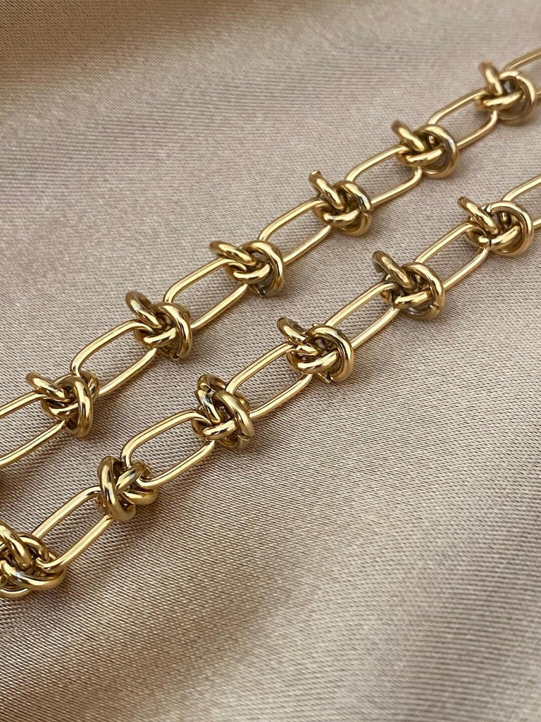MANESKIN de ENCHAIN Gold Stainless Steel Chain Necklace - Saint Luca Jewelry