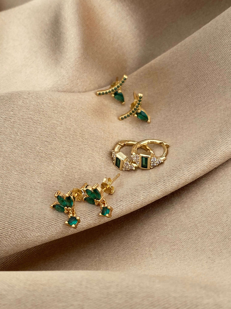 BENETTI de EMERALD ATELIER Gold Small Huggies Earrings - Saint Luca Jewelry