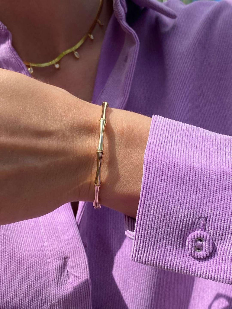 BABILON GOLD Open Cuff Bracelet - Saint Luca Jewelry