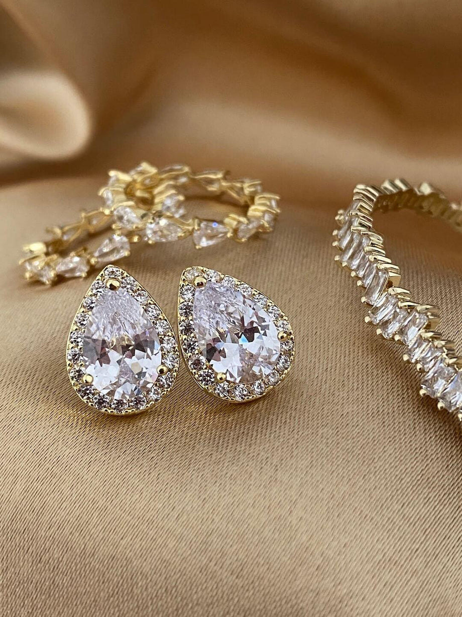 Meadow Mixed Large Diamond Earrings in 20K Peach Gold – Reinstein Ross