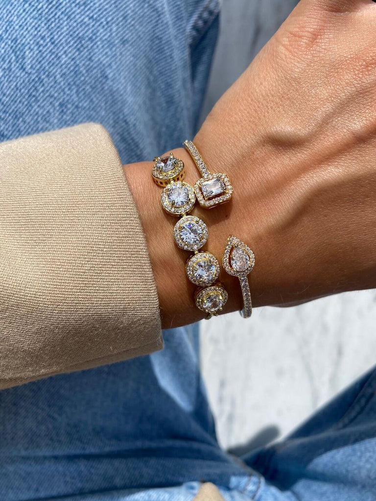 ABELLA MADONNA LUXE Crystal Bracelets Set Saint Luca Jewelry