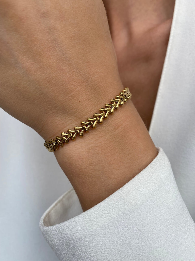 MADAME GOLD Stainless Steel Bracelet - Saint Luca Jewelry