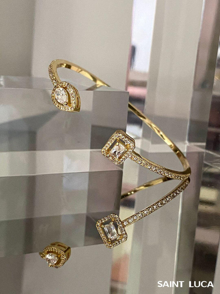 AGNES MADONNA LUXE Crystal Bracelets Set Saint Luca Jewelry