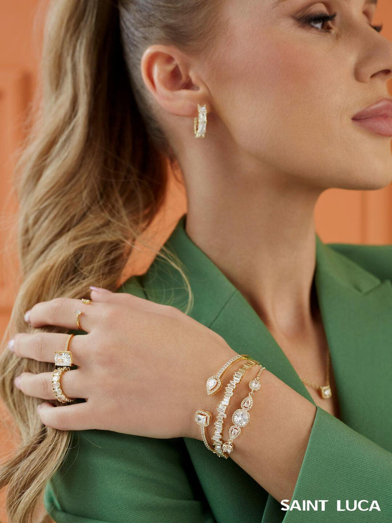 AGNES MADONNA LUXE Crystal Bracelets Set Saint Luca Jewelry