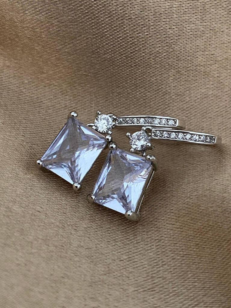 TROPEA SILVER Crystal Earrings - Saint Luca Jewelry