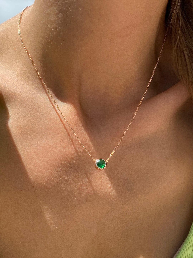 MIRANDA EMERALD Crystal Necklace - Saint Luca Jewelry