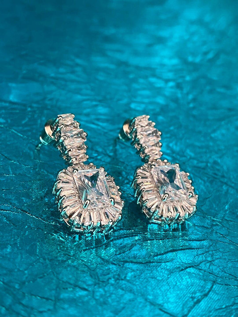 CLEMENTINE ATELIER Drop Baguette Earrings - Saint Luca Jewelry