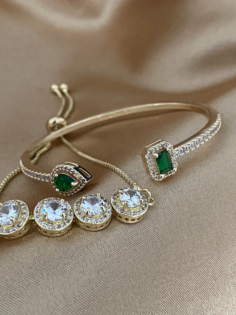 ABELLA MADONNA EMERALD LIMITED LUXE GOLD SET - Saint Luca Jewelry