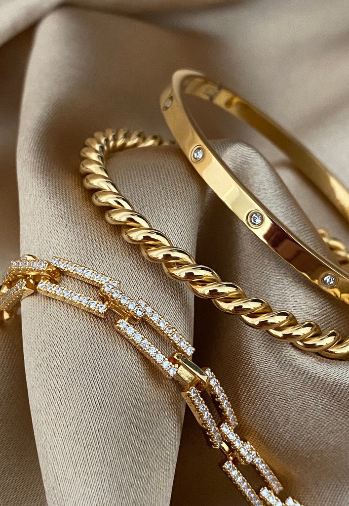 SANTALE DELUXE GOLD TRIPLE SET - Saint Luca Jewelry
