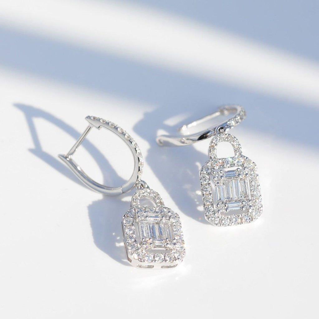 MADONNA Silver Crystal Earrings - Saint Luca Jewelry